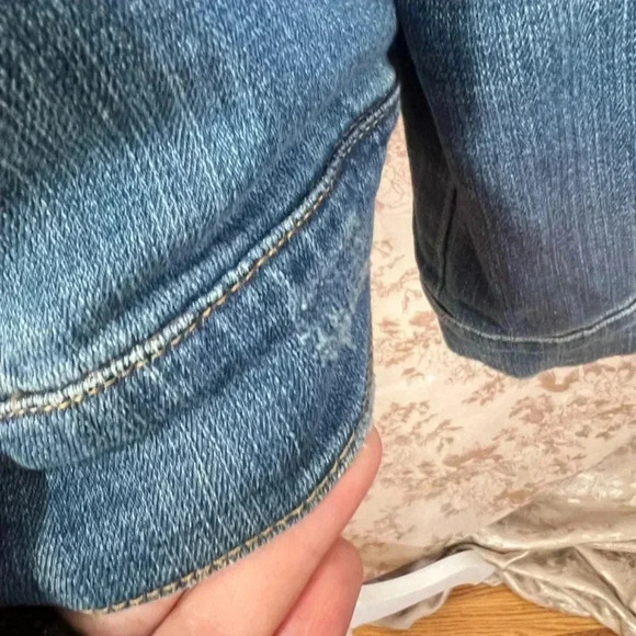 SOLD Anthropologie Pilcro and the Letterpress Amore Floral Embroidered Denim - Picture 8 of 9